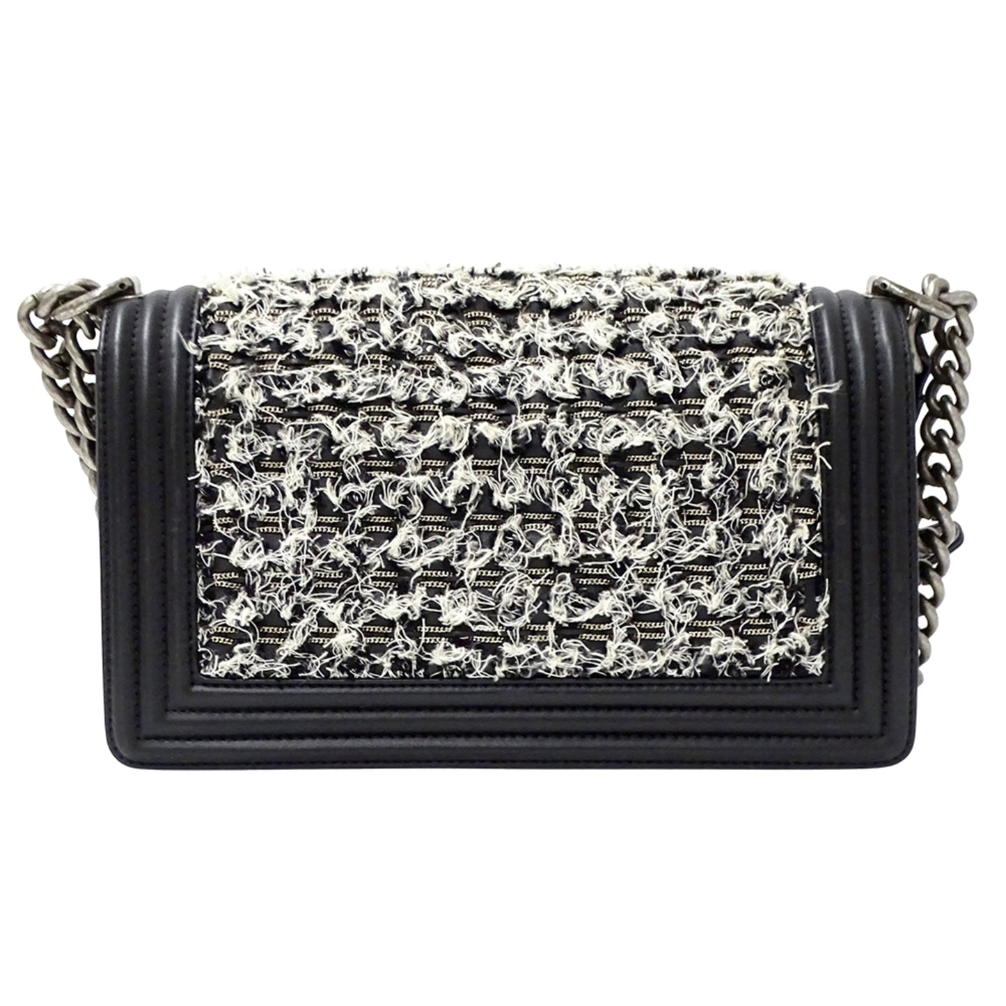 Chanel Boy Women'S Shoulder Bag In Tweed Leather