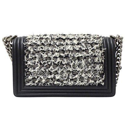 Chanel Boy Women'S Shoulder Bag In Tweed Leather