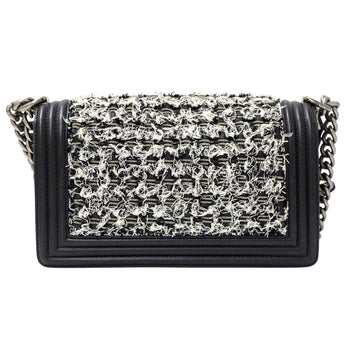 Chanel Boy Women'S Shoulder Bag In Tweed Leather
