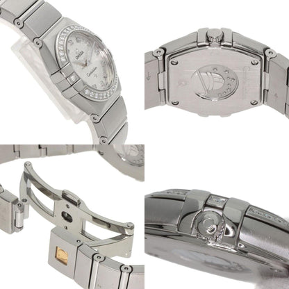 Omega 123.15.27.60.52.001 Constellation Brushed Diamond Watch Stainless Steel Ss