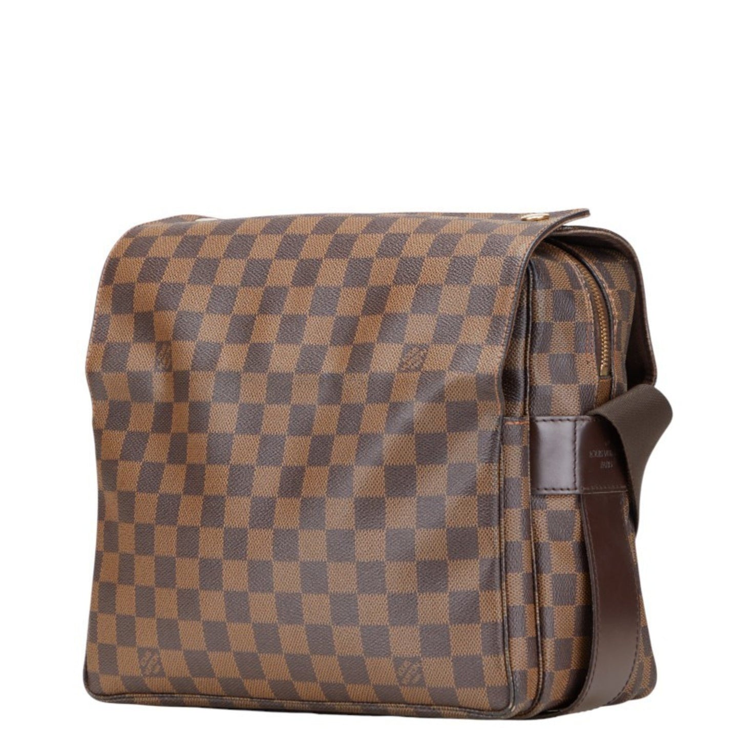 Louis Vuitton Damier Naviglio Shoulder Bag N45255 Brown Leather