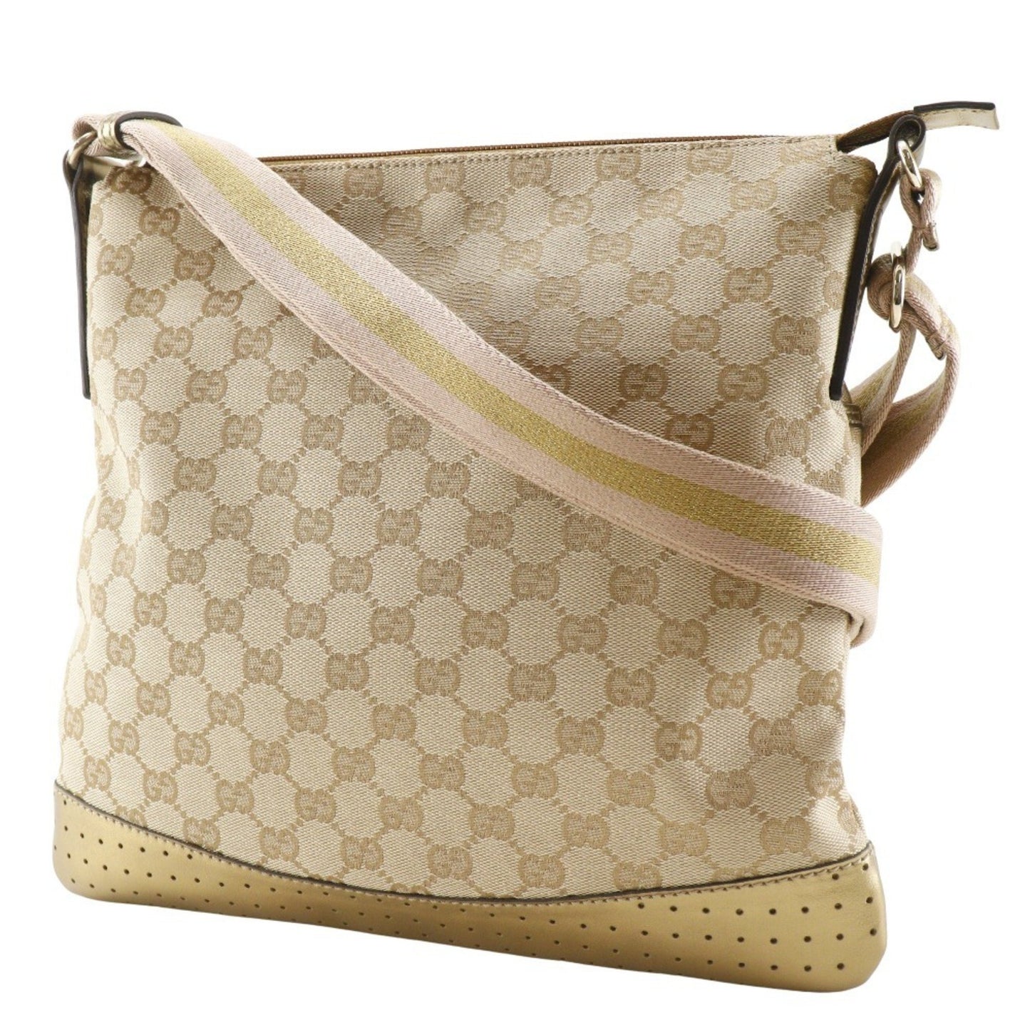 Gucci Shoulder Bag 145857 Gg Canvas Beige A5
