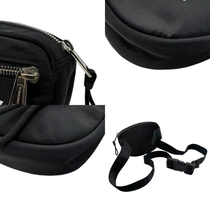Burberry Body Bag Waist Nylon Black Silver