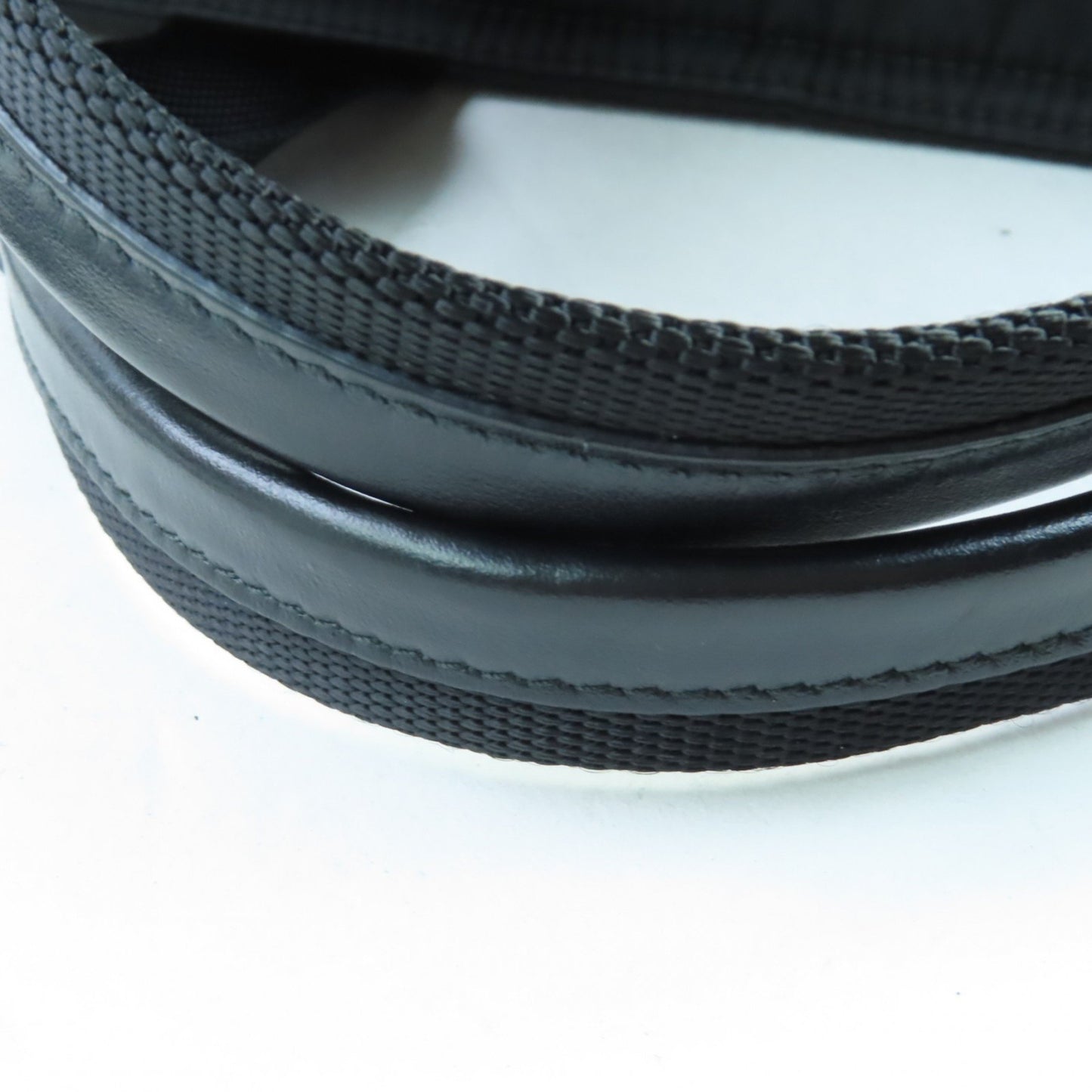 Prada 1Bg867 Re-Nylon Pouch/Shoulder Bag With Triangle Logo And Leather Detailing