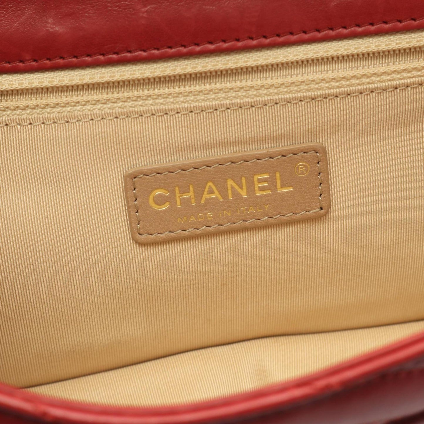 Chanel Bias Stitch Shoulder Bag In Lambskin Leather