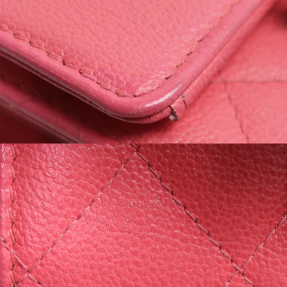 Chanel Matelasse Small Flap Wallet Trifold Pink