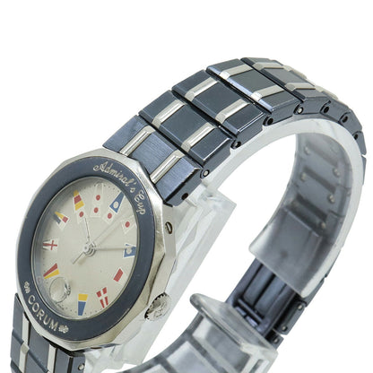 Corum Admiral'S Cup Gun Blue With Silver Dial And Stainless Steel Date Display