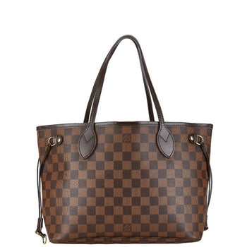 Louis Vuitton Damier Neverfull Pm Handbag Tote Bag N41359 Brown Pvc Leather