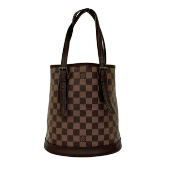 Louis Vuitton Vintage Mare Damier Leather Tote Bag/Semi-Shoulder Bag Brown 45023