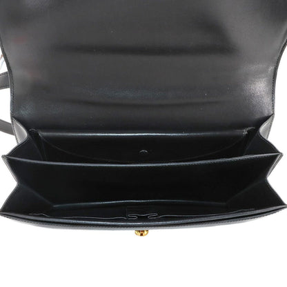 Hermes Herms Shoulder Bag In Box Calf Leather With A Black "G" Stamp And Gold Hardware