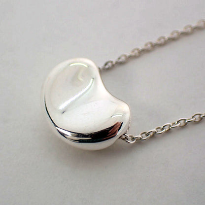 Tiffany Tiffany 925 Bean Pendant Necklace J5-7