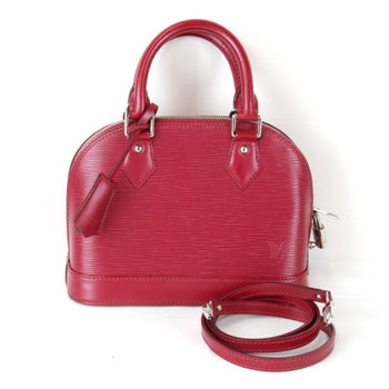 Louis Vuitton Alma Pm M40490 Shoulder Bag Epi Leather Fuchsia