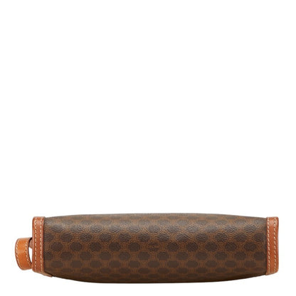 Celine Macadam Clutch Bag/Second Bag In Brown Leather