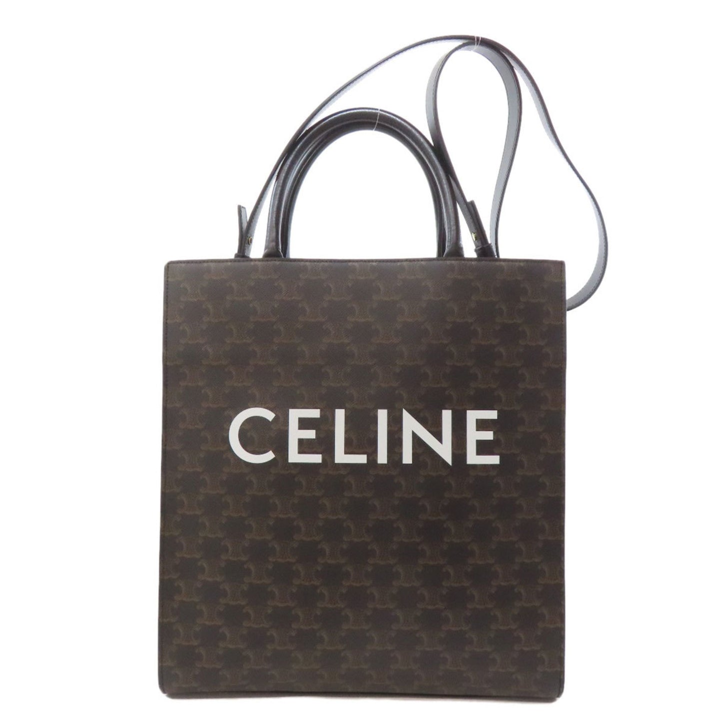 Celine Vertical Cabas Triomphe 2-Way Handbag Pvc
