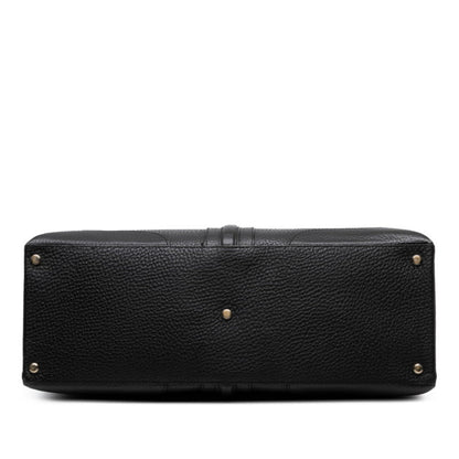 Gucci Tote Bag Handbag 130994 Black Leather