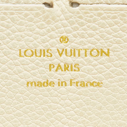 Louis Vuitton Monogram Empreinte Zippy Wallet Round Long M82212 Crme White Leather