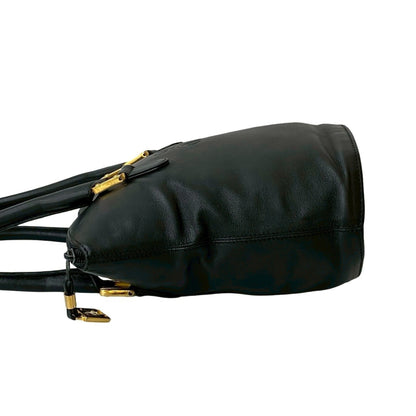Loewe Anagram Logo Embossed Leather Mini Tote Bag In Black