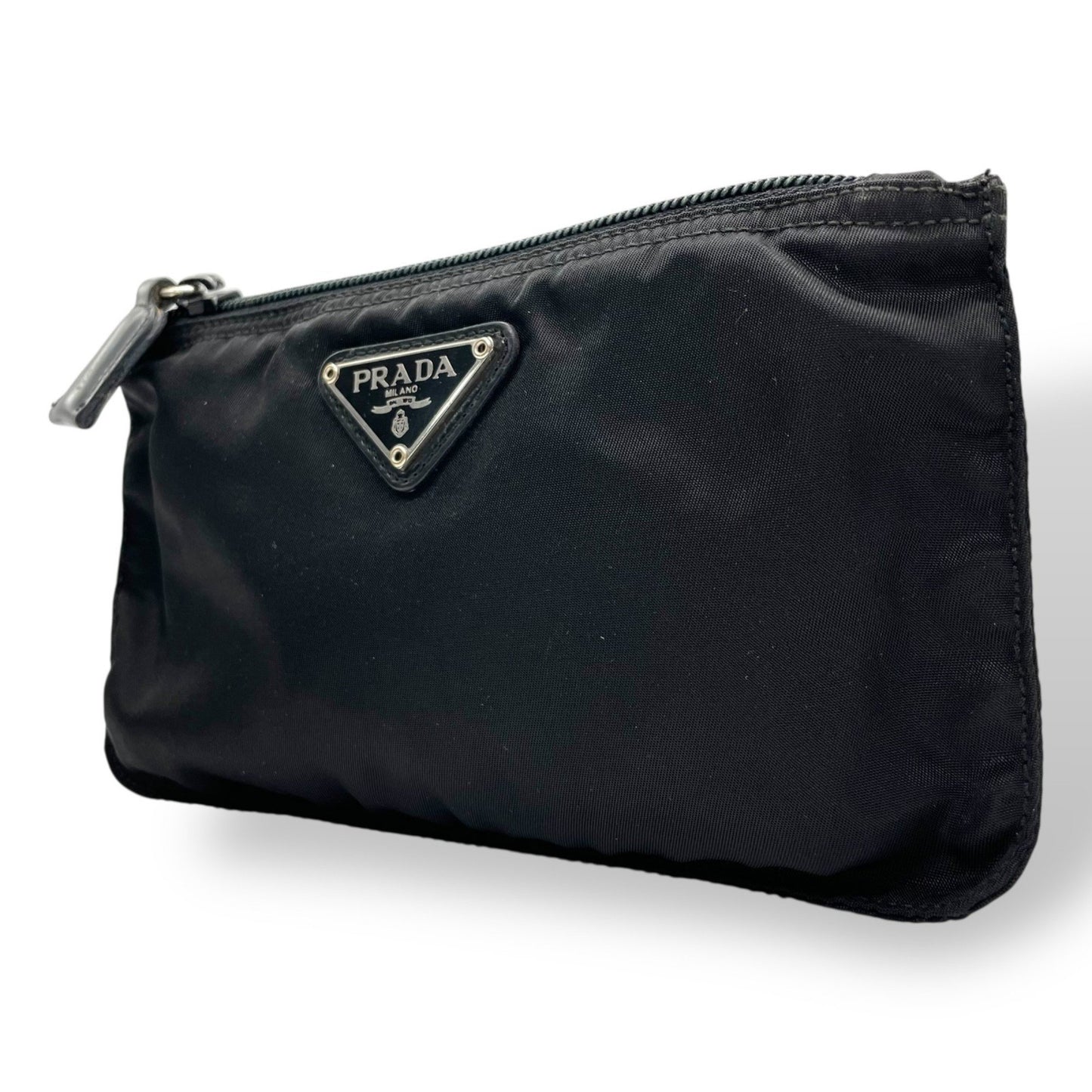 Prada M3 Nylon Mini Pouch Bag In Black
