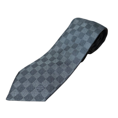 Louis Vuitton Damier Graphite 100% Silk Tie