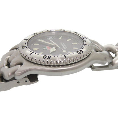 Tag Heuer Cell Date Wg1113-0 Professional Quartz Watch In Stainless Steel Gray 0233