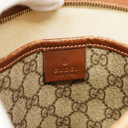 Gucci Gg Supreme Sherry Line Shoulder Bag 246413 Brown Champagne