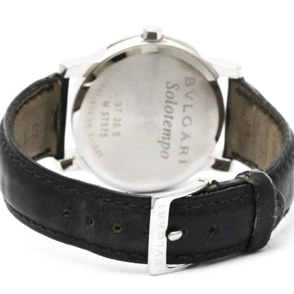 Bvlgari Solotempo Steel Leather Quartz