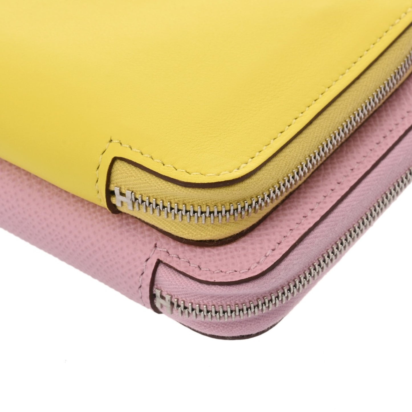 Hermes Nouveau To Go Lime Mauve Sylvestre B Stamp (Circa 2023) Women'S Swift Epson Long Wallet