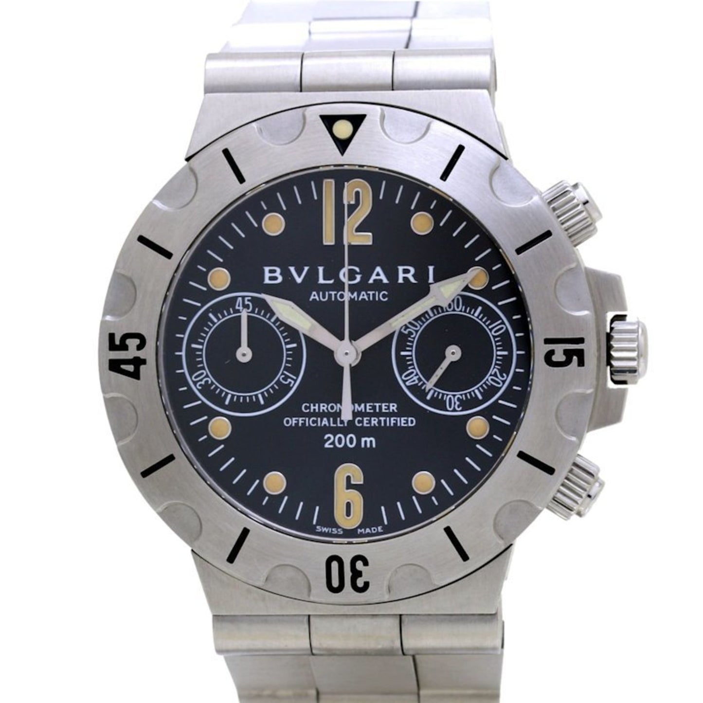 Bvlgari Diagono Scuba Sc38Ss/Sln Scb38S