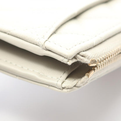 Chanel Matelasse Round Wallet In Grained Calfskin Leather