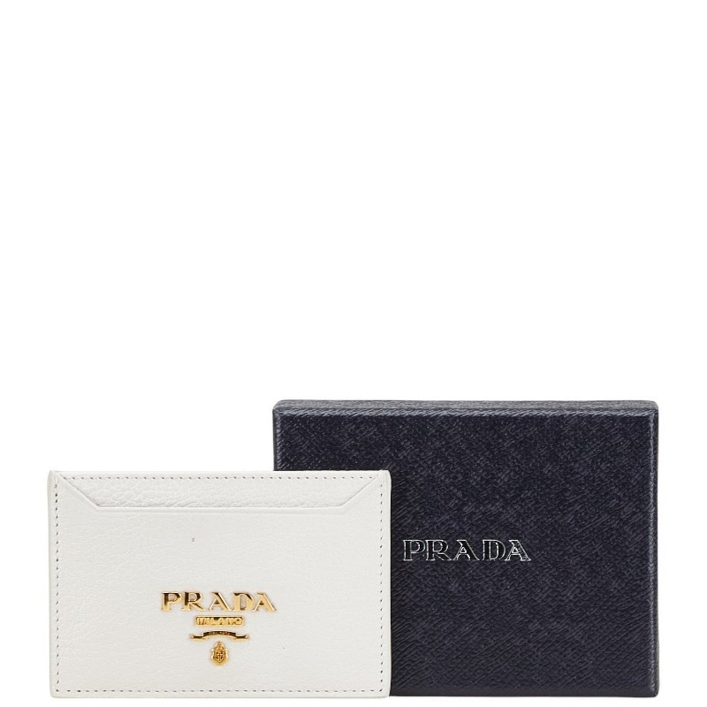 Prada Card Case White Leather
