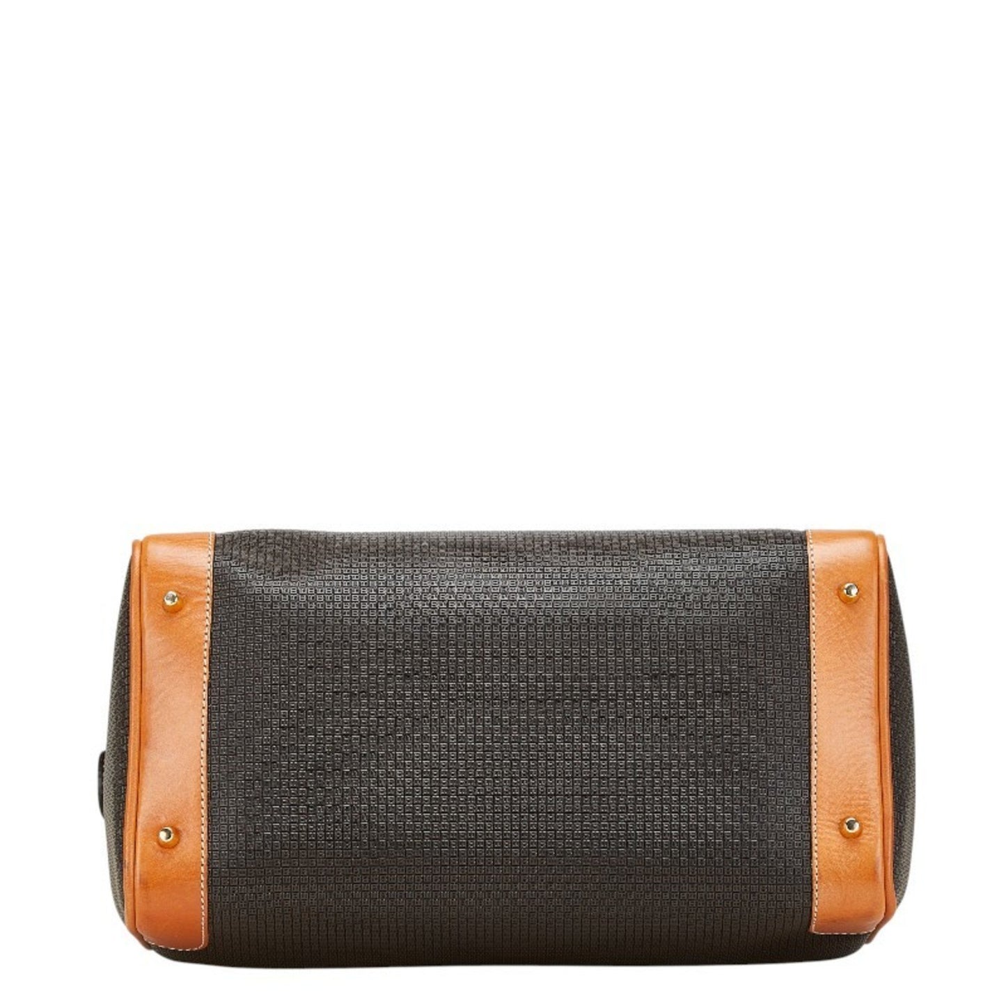 Bally Logo Handbag/Boston Bag In Brown Leather