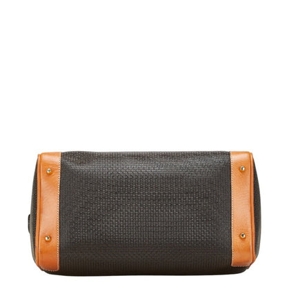 Bally Logo Handbag/Boston Bag In Brown Leather