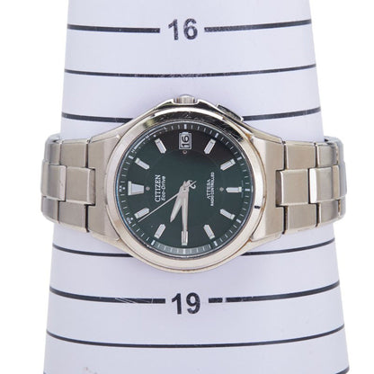 Citizen Attesa Eco-Drive Watch H110-T011331 Solar Radio-Controlled Black Dial Titanium Sapphire