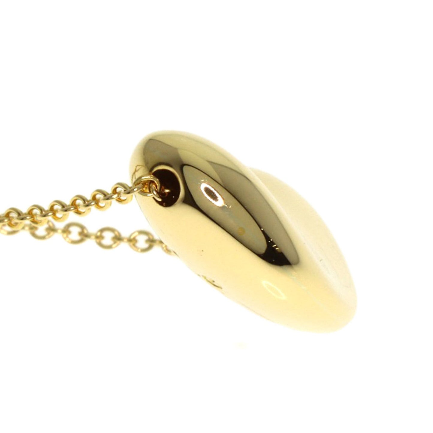 Tiffany Bean Necklace In 18K Yellow Gold