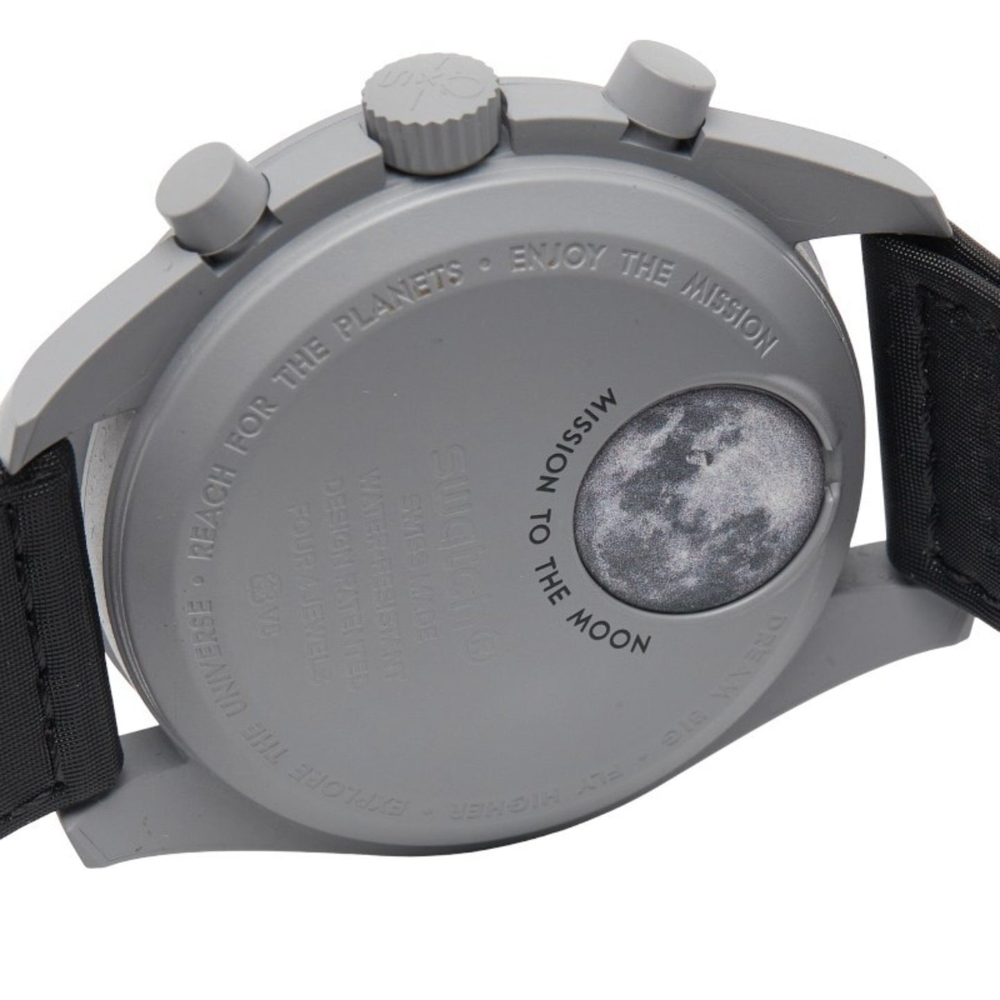 Omega X Swatch Moonswatch Mission To The Moon Watch So33M100 Quartz Movement Black Dial Ceramic