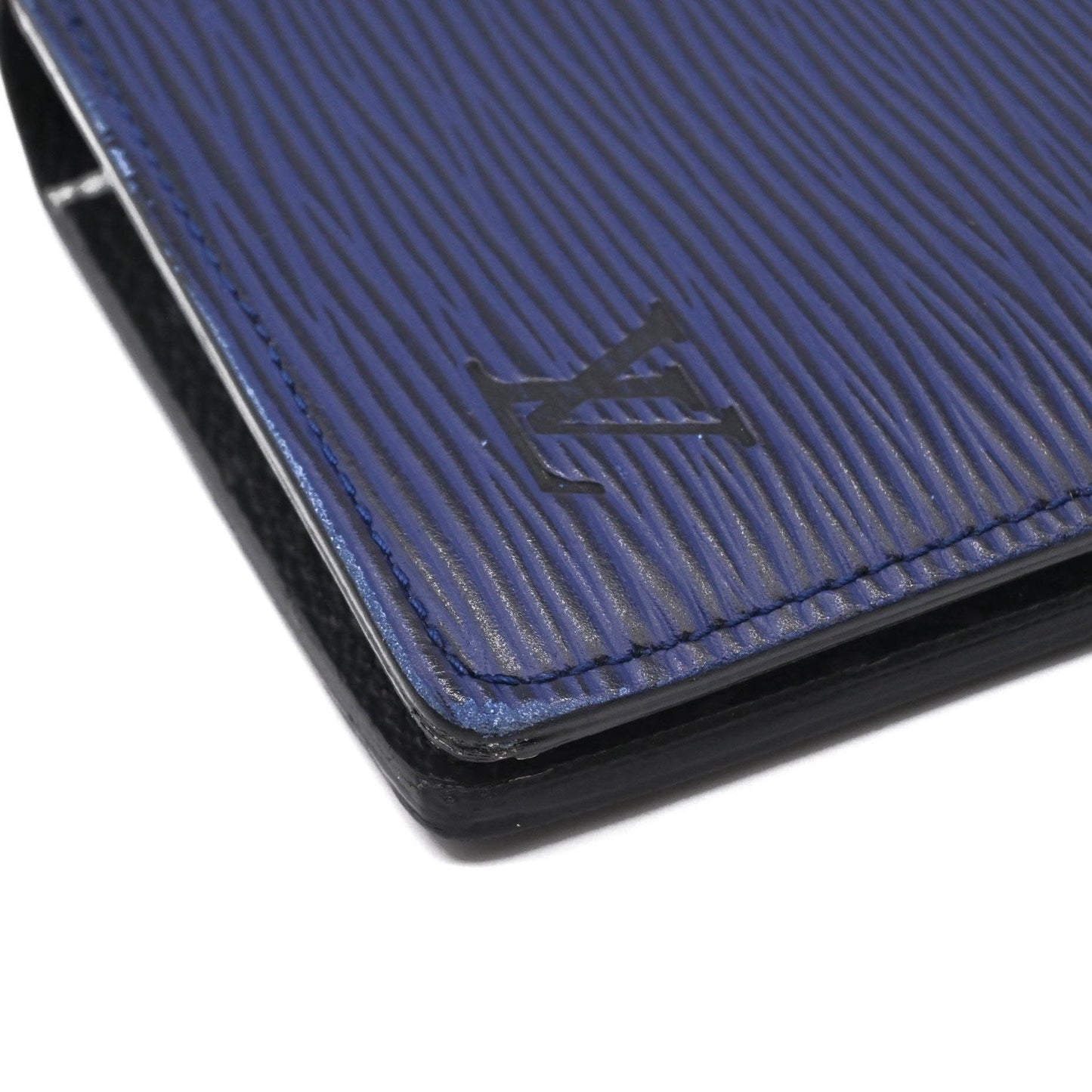 Louis Vuitton Louis Vuitton Portefeuille Brazza Epi Leather Long Wallet Blue White M81371 Ic Chip