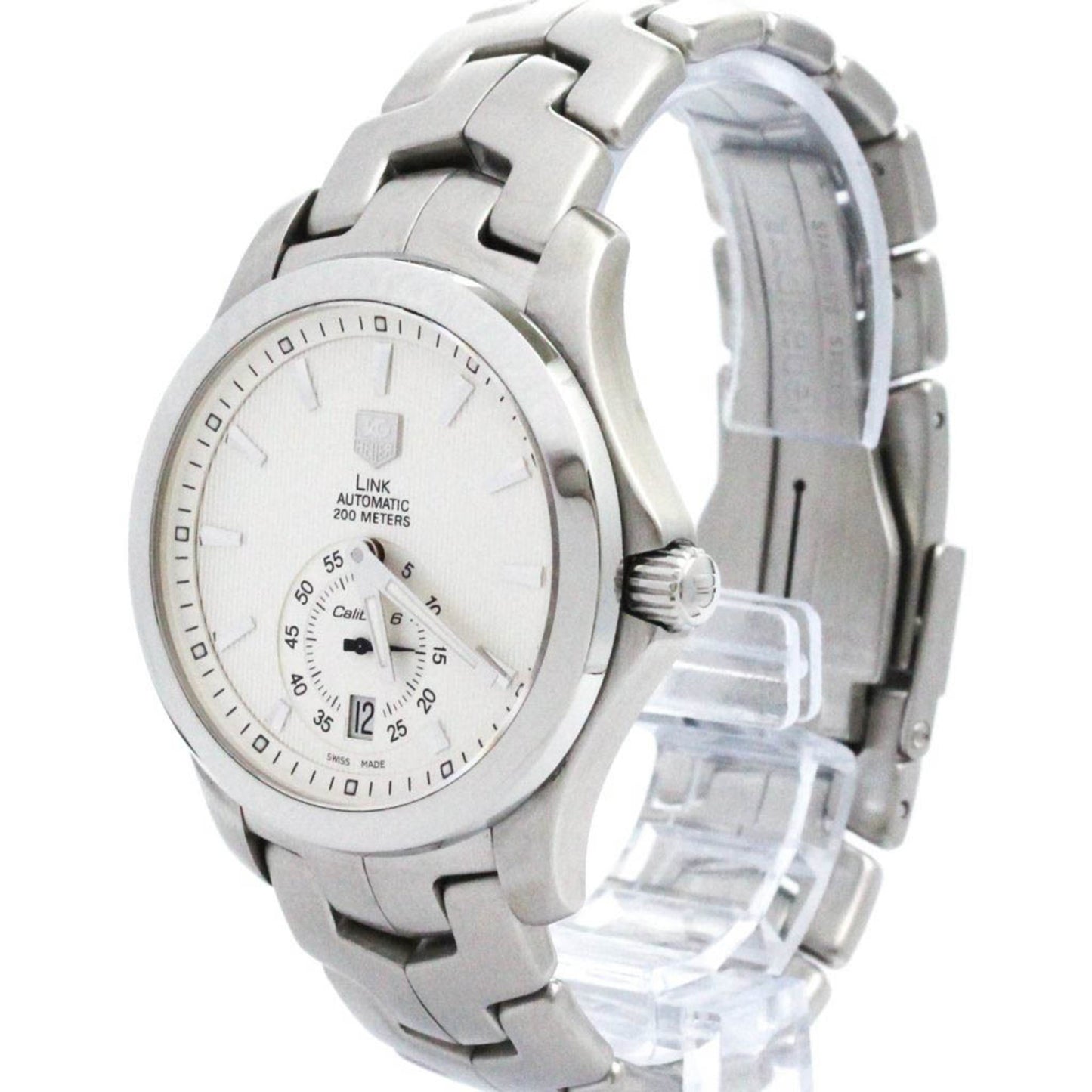 Polished Tag Heuer Link Calibre 6 Steel Automatic