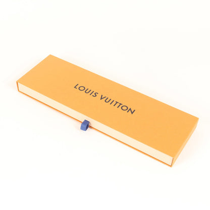 Louis Vuitton Louis Vuitton Micro Monogram Silk Cravate Tie M70953 Navy Blue