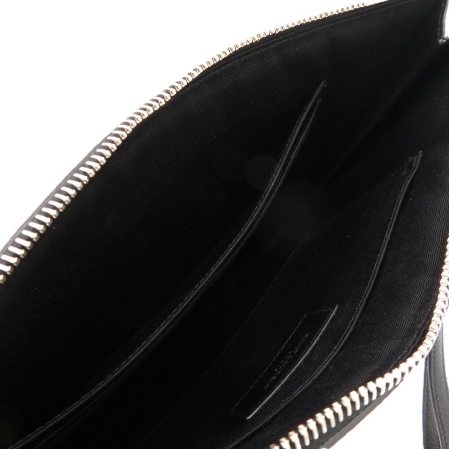Like New Yves Saint Laurent 530013 Clutch Bag In Black Leather