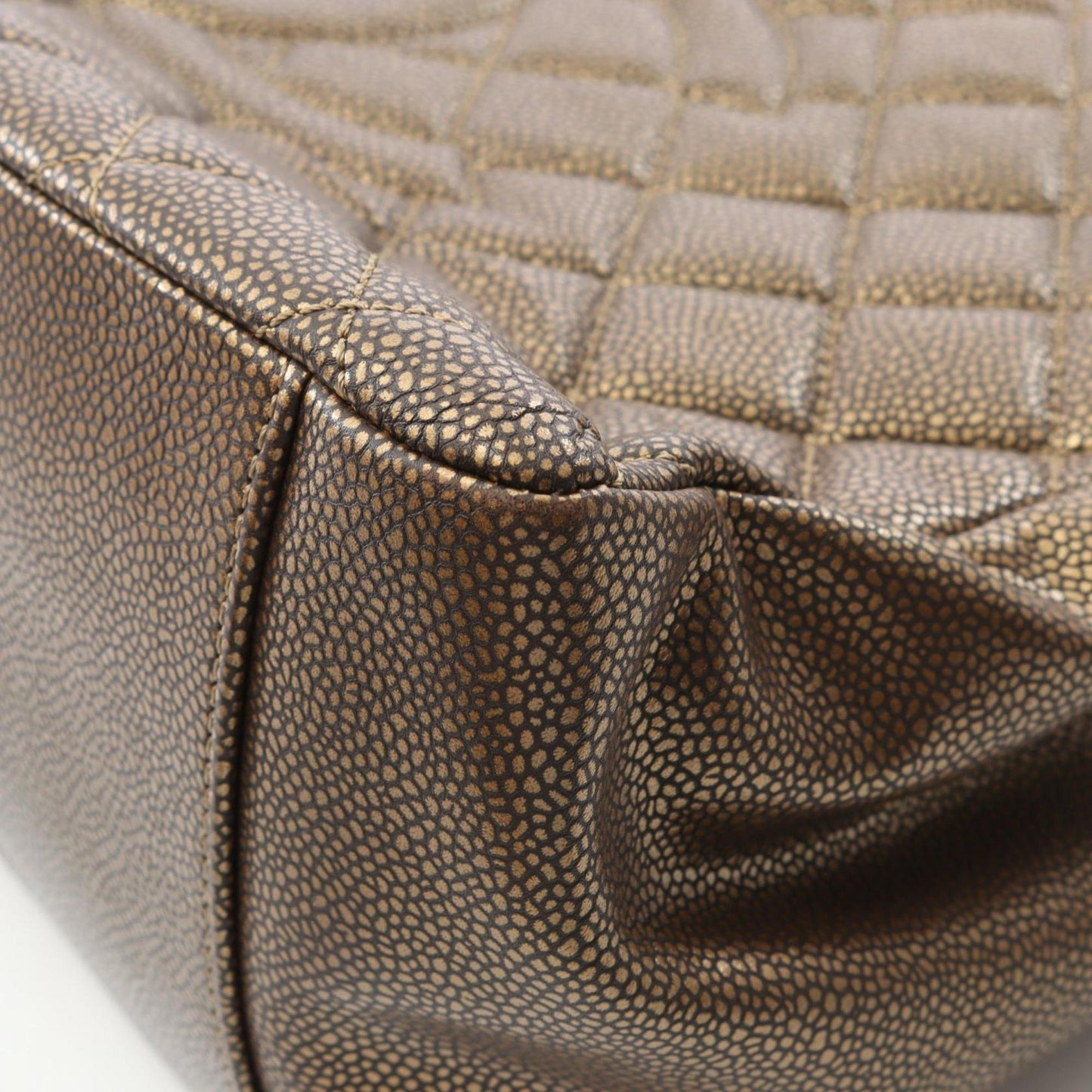 Chanel Matelasse Grand Shopping Gst Tote Bag In Calfskin Leather