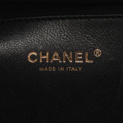 Chanel Cc Filigree Matelasse Vanity Shoulder Bag In Calfskin Leather