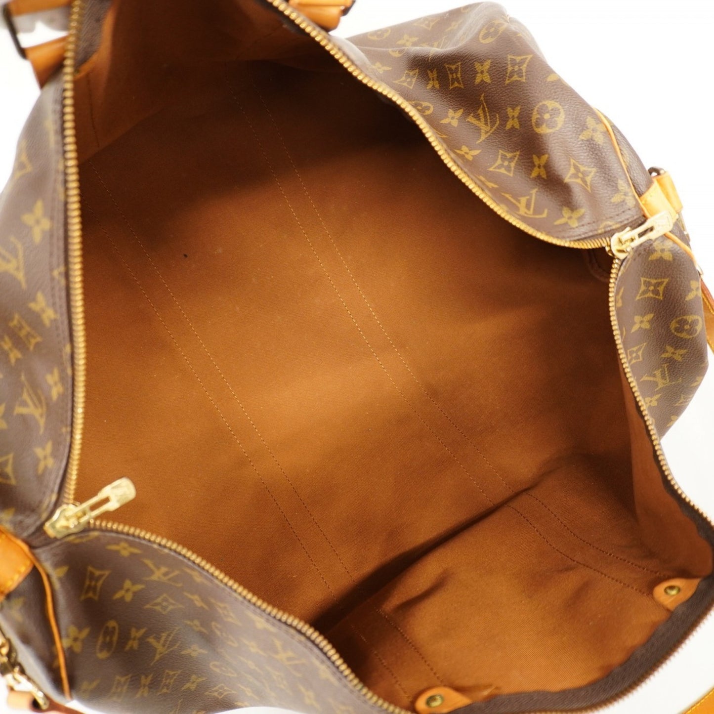 Louis Vuitton Monogram Keepall Bandouliere 60 Boston Bag M41412 Brown