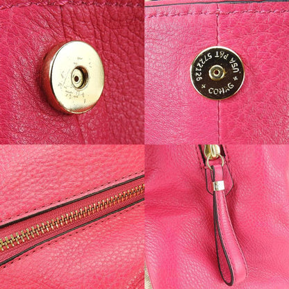 Coach Tote Bag 26282 Canvas Leather Pink Beige