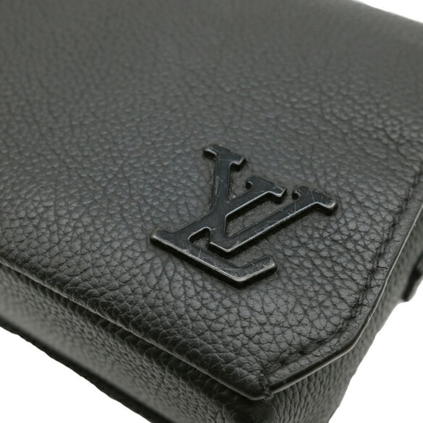 Louis Vuitton Louis Vuitton Fastline Wearable Wallet Lv Aerogram Shoulder Bag Cowhide Leather Black