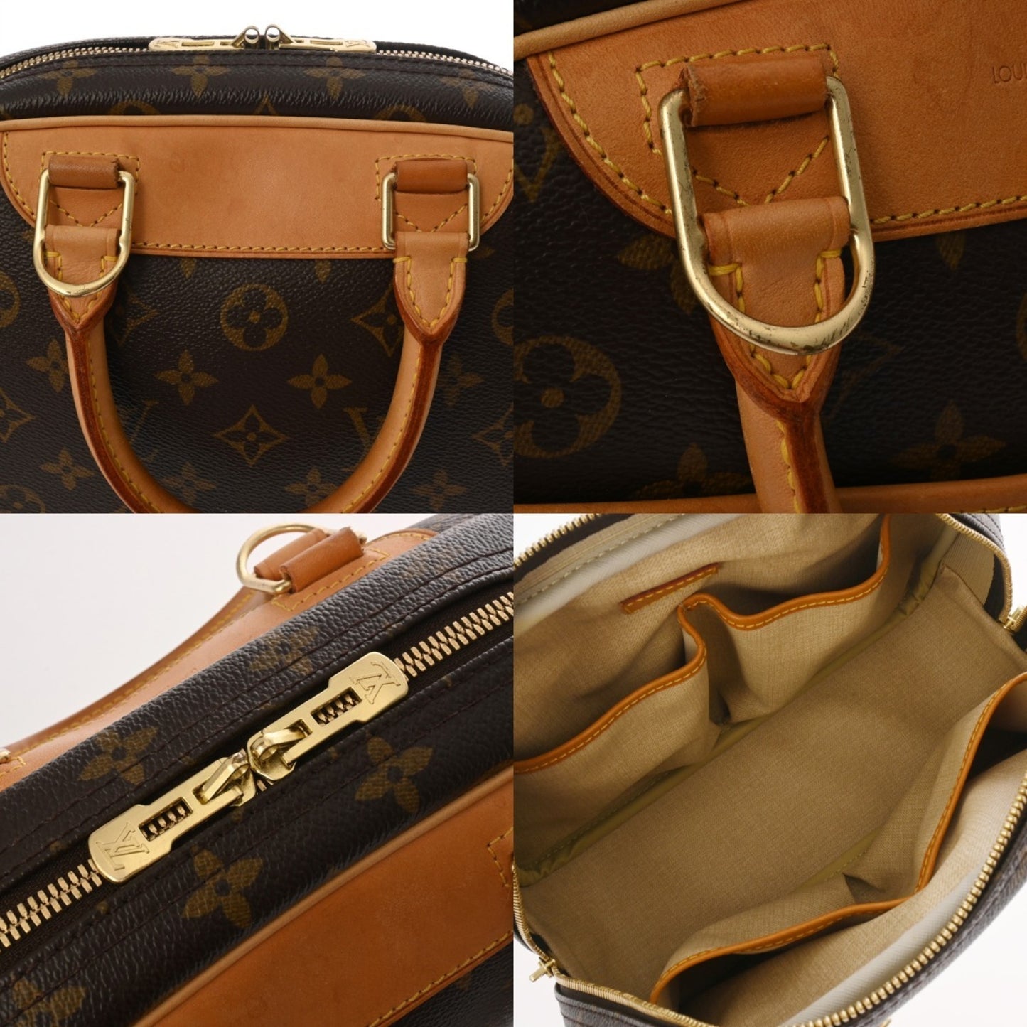 Louis Vuitton Monogram Trouville Brown M42228 Women'S Canvas Handbag
