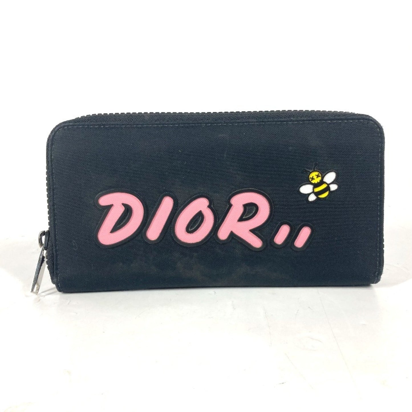 Christian Dior Dior Kaws Collaboration Round Long Wallet Nylon