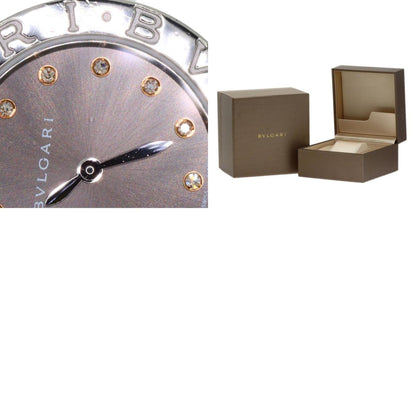 Bvlgari Bbl26C6Ss 12 12P Diamond Watch Stainless Steel Ss