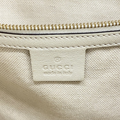 Gucci Gg Canvas Horsebit Tote Bag 623694 Brown White
