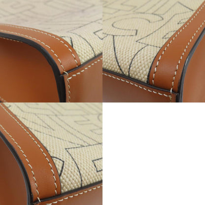 Celine Vertical Cabas Handbag Canvas Leather
