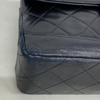 Chanel Shoulder Bag Matelasse W Chain Lambskin Black